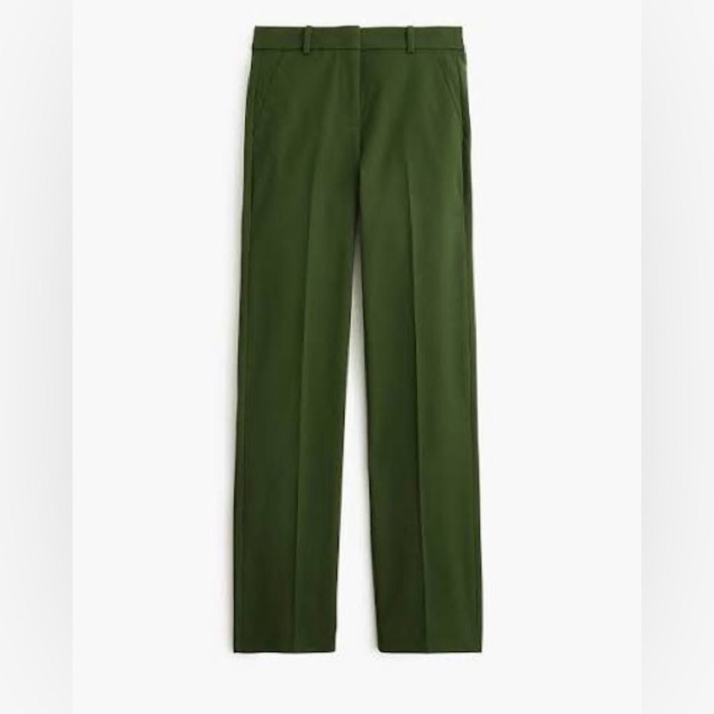NWT J.Crew Kallie Straight Leg Pant in Green - Picture 4 of 10